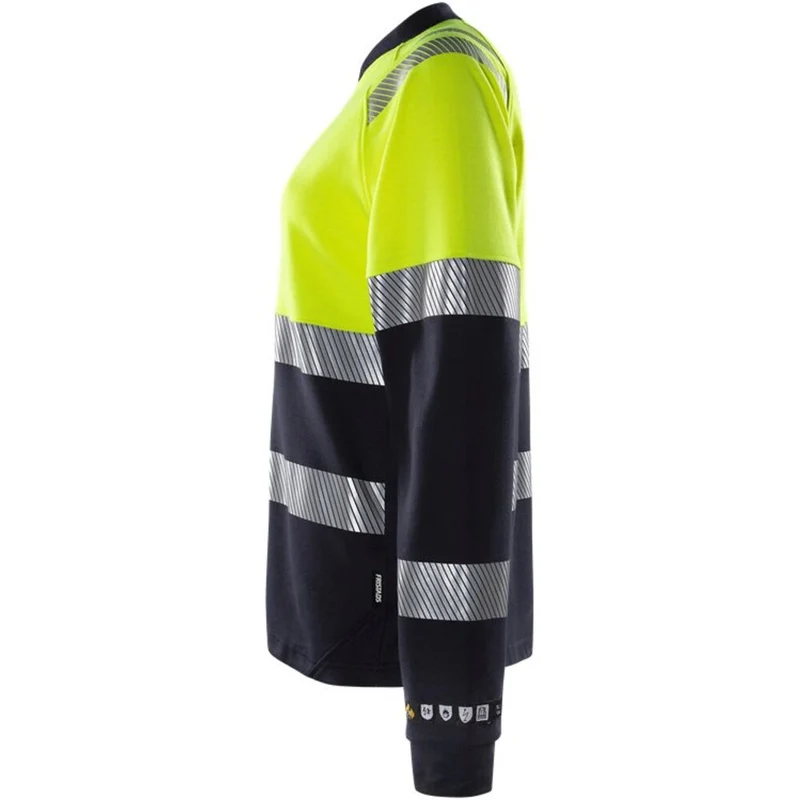 Fristads Flamestat high vis dames t-shirt met lange mouwen klasse 1 7108 TFL 133269