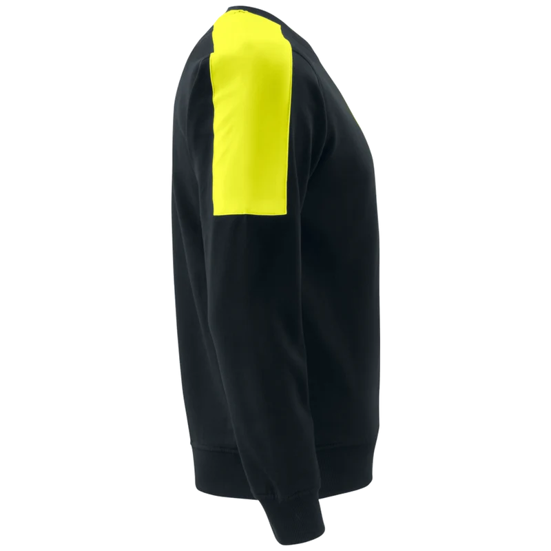 Projob Workwear 2125 Sweater Ronde Hals Met Fluo Inzetstukken 642125