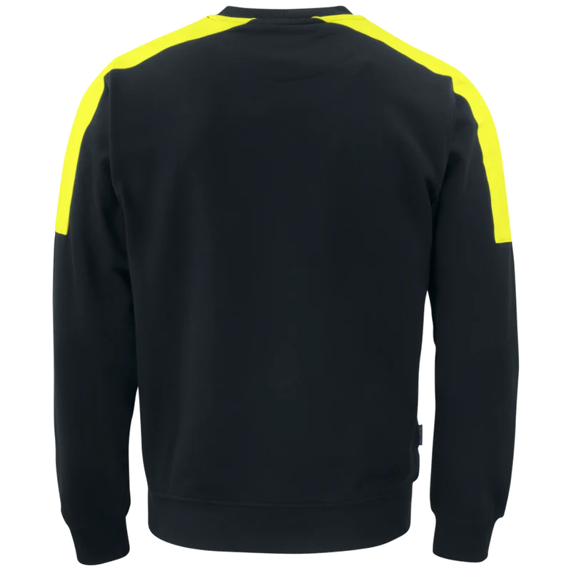 Projob Workwear 2125 Sweater Ronde Hals Met Fluo Inzetstukken 642125