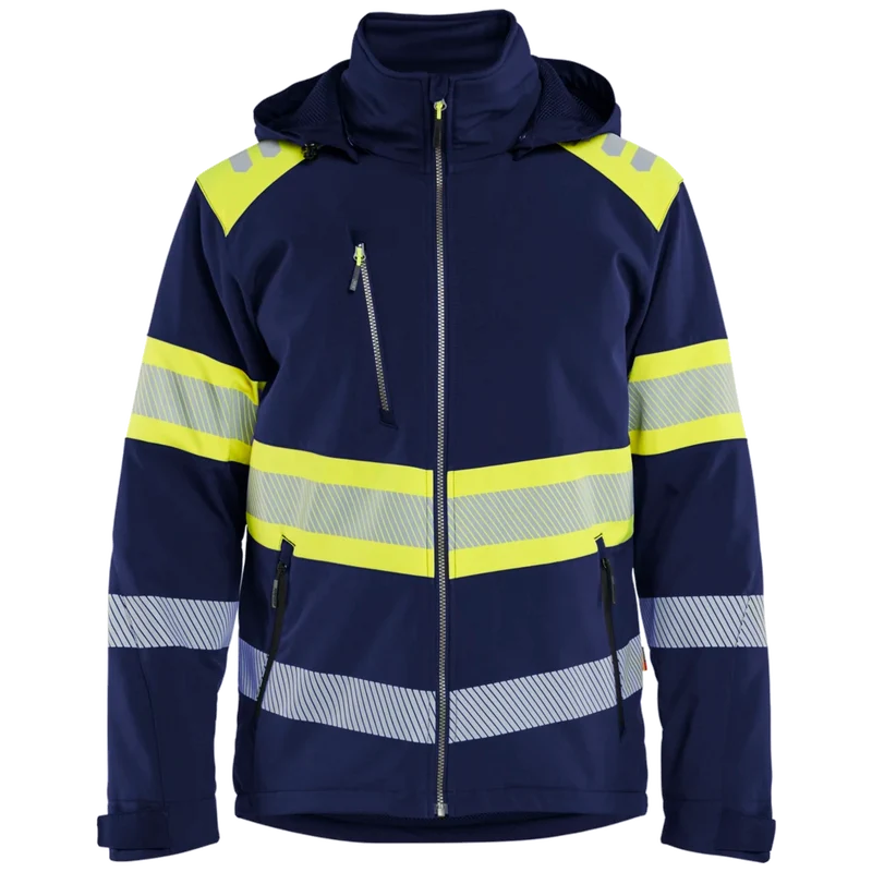 Blaklader Lichtgewicht softshell jack gevoerd high vis 4489-2513