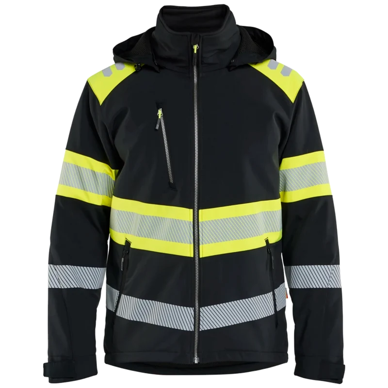 Blaklader Lichtgewicht softshell jack gevoerd high vis 4489-2513
