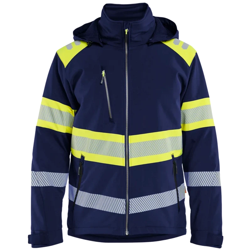 Blaklader Lichtgewicht softshell jack gevoerd high vis 4489-2513