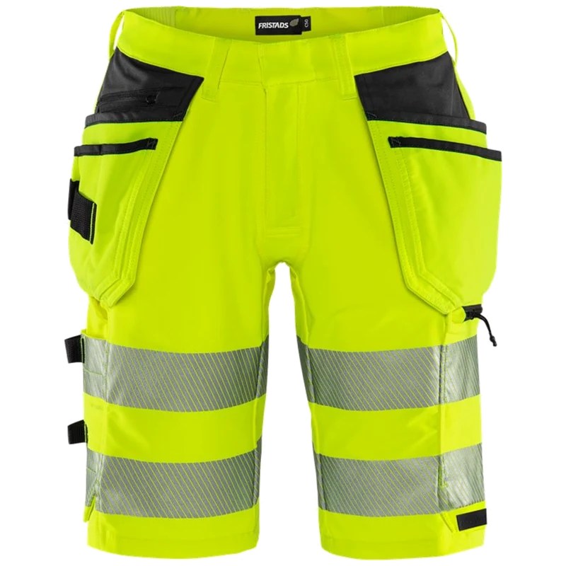 Fristads Stiby High vis Green stretch korte broek klasse 2 2646 GSTP 134191