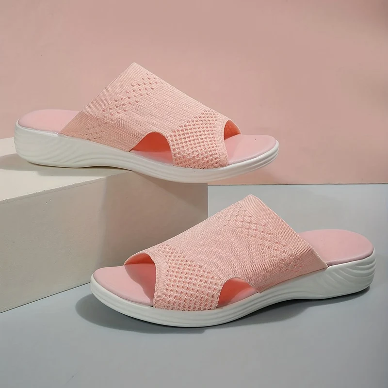 Damen Sandalen | Atmungsaktiv & Rutschfest | Keilsandalen mit Komfort-Fußbett