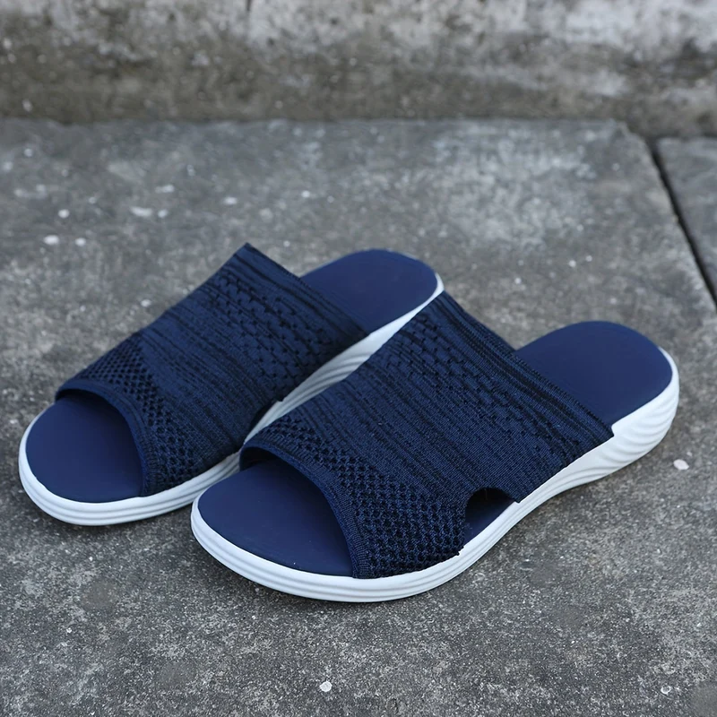 Damen Sandalen | Atmungsaktiv & Rutschfest | Keilsandalen mit Komfort-Fußbett