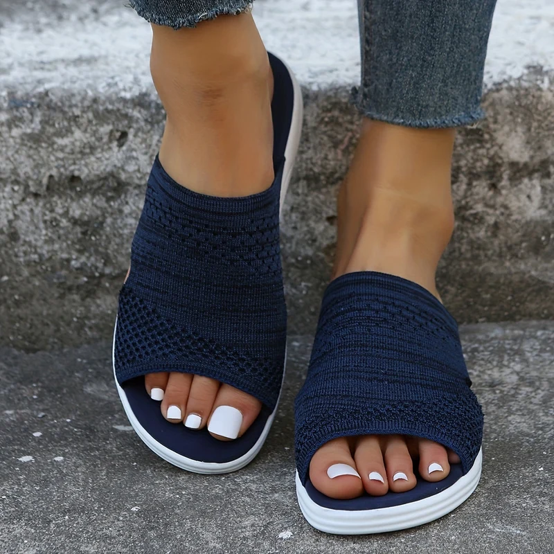 Damen Sandalen | Atmungsaktiv & Rutschfest | Keilsandalen mit Komfort-Fußbett