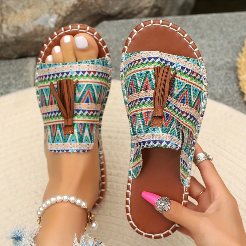 Damen Slides | Ergonomische Komfort-Sohle | Rutschfest & Schnell Trocknend | Sommer Freizeit Sandalen