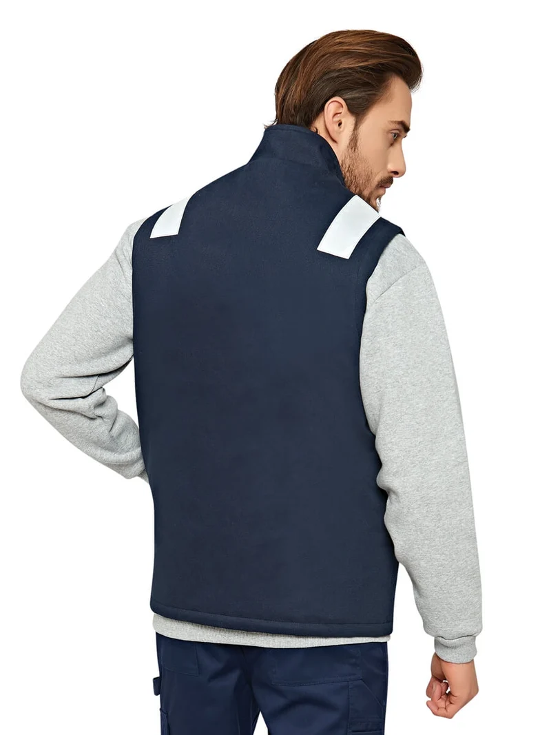 Ergo Weste Mit Reflektor / M043-07 Marineblau