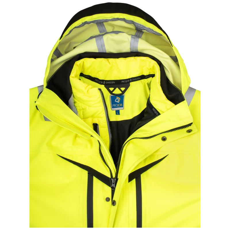 Projob Workwear 6445 Signalisatiejas 3-In-1 EN ISO 20471 Klasse 3/2 646445