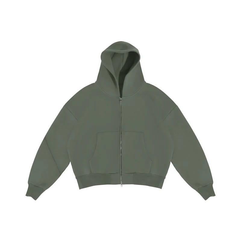 Herren Zip-Up Trainingsanzug | Leicht Oversized | Kurzes Design