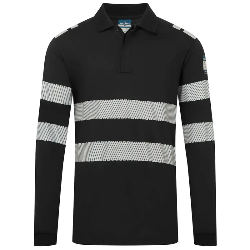 Portwest PW3 Modaflame Vlamvertragend Poloshirt met lange mouw FR733