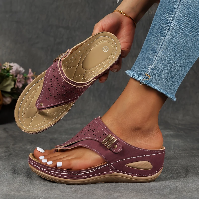 Damen Ergonomische Sandalen | OrthoCloud™ Wohlfühl-Design | Atmungsaktiv & Rutschfest | Sommerkomfort