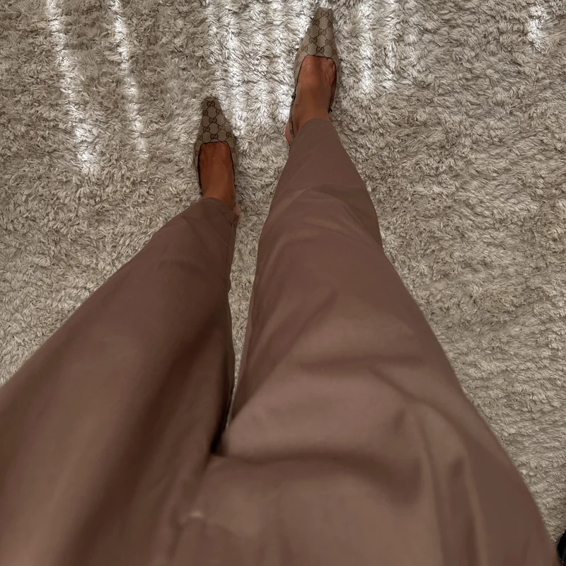 Damen Zweiteiler mit Rollkragen & Gürtel | High-Waist Hose | Eleganter Look