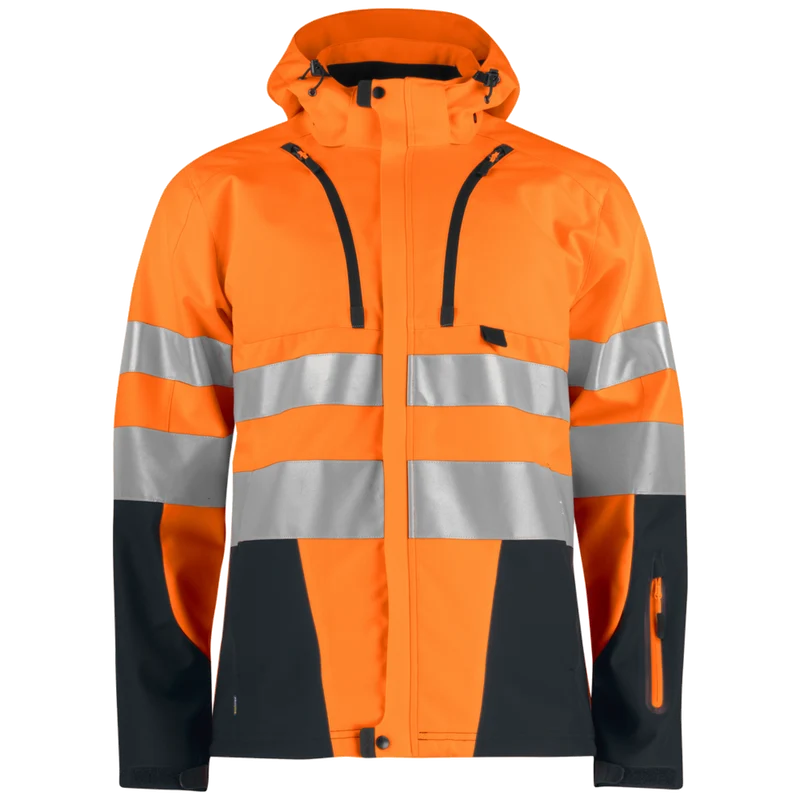Projob Workwear 6419 Ongevoerde Signalisatiesoftshell EN ISO 20471 Klasse 3 646419