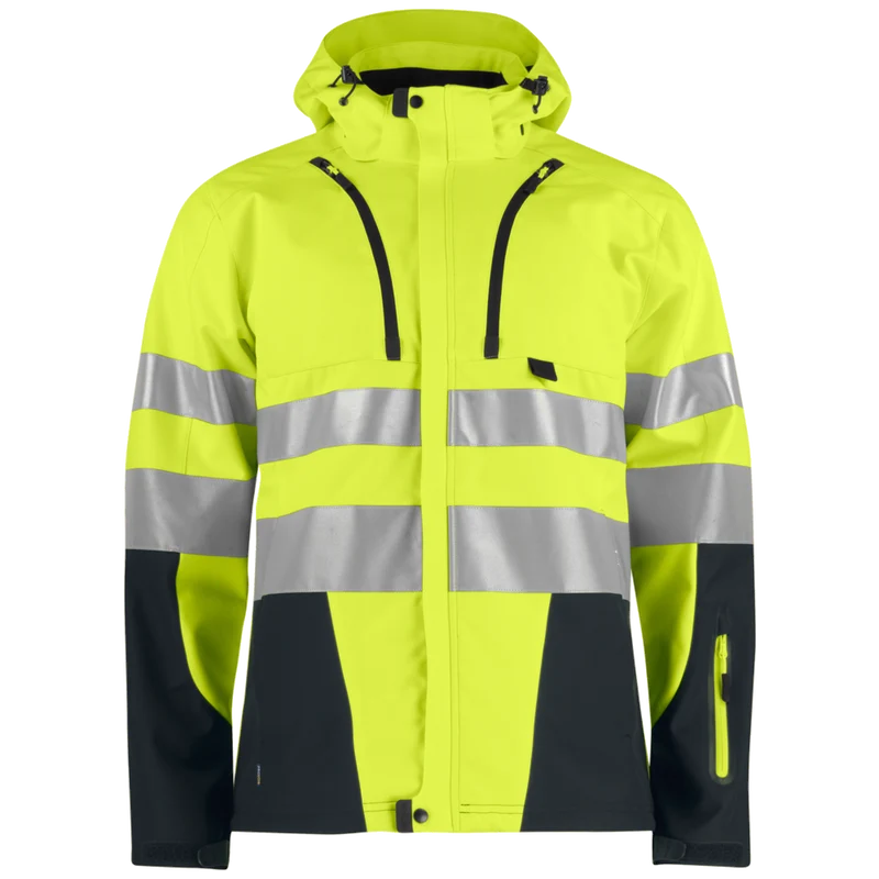 Projob Workwear 6419 Ongevoerde Signalisatiesoftshell EN ISO 20471 Klasse 3 646419