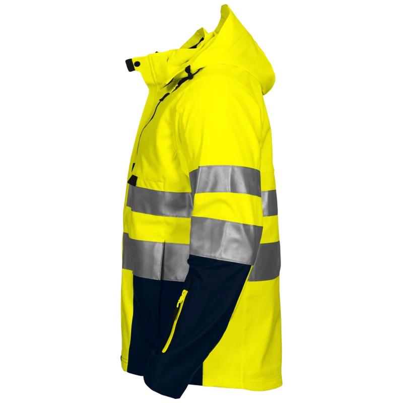 Projob Workwear 6419 Ongevoerde Signalisatiesoftshell EN ISO 20471 Klasse 3 646419