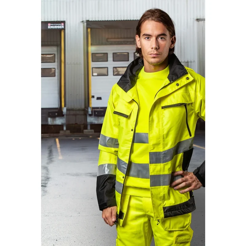 Projob Prio 6441 Gevoerde Signalisatieregenjas EN ISO 20471 Klasse 3 646441