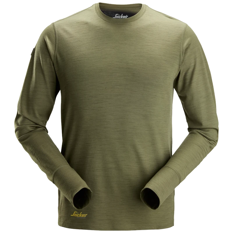 Snickers Wollen T-Shirt met Lange Mouwen 2451