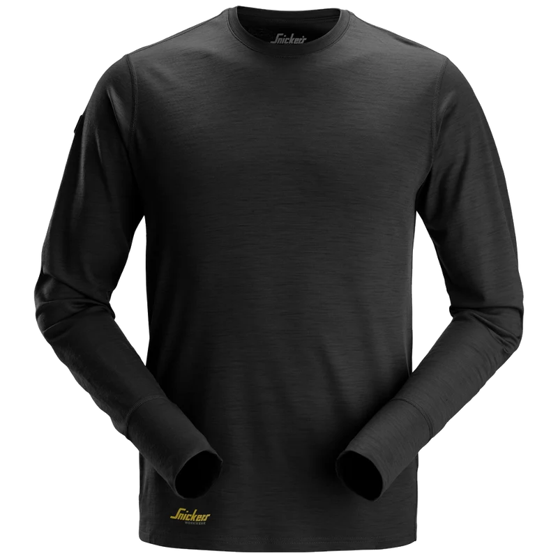 Snickers Wollen T-Shirt met Lange Mouwen 2451