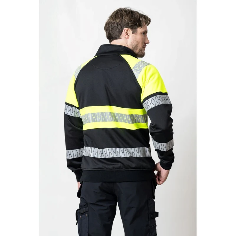 Jobman 5225 Sweatshirt Full-Zip Hi-Vis