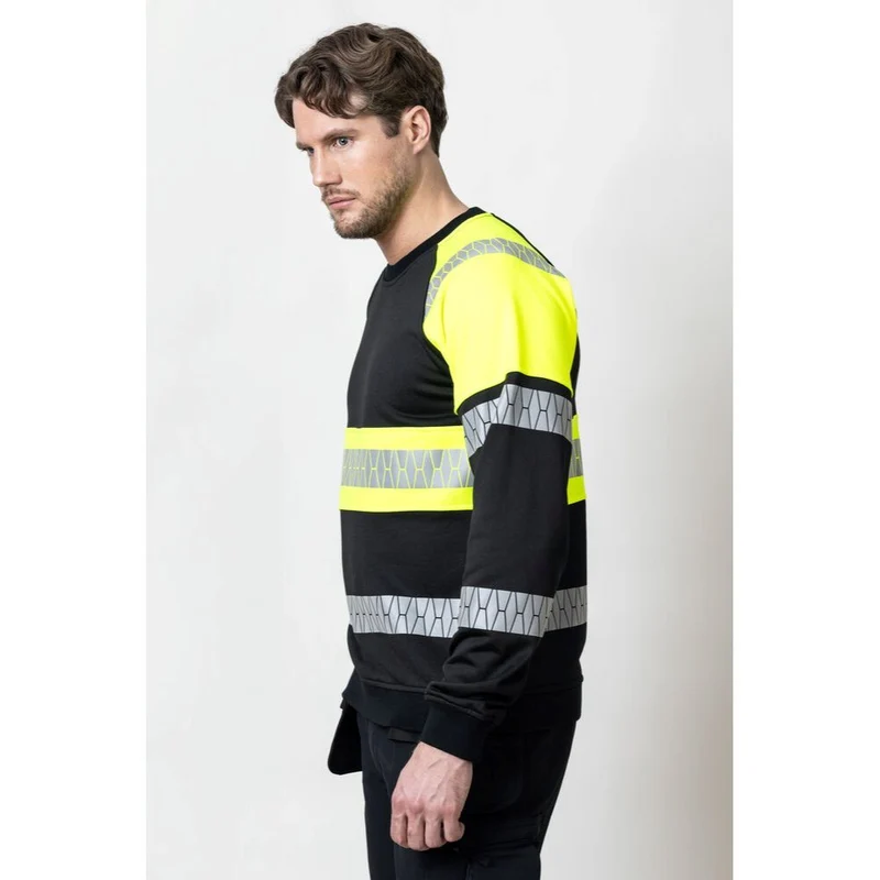 Jobman 5225 Sweatshirt Full-Zip Hi-Vis