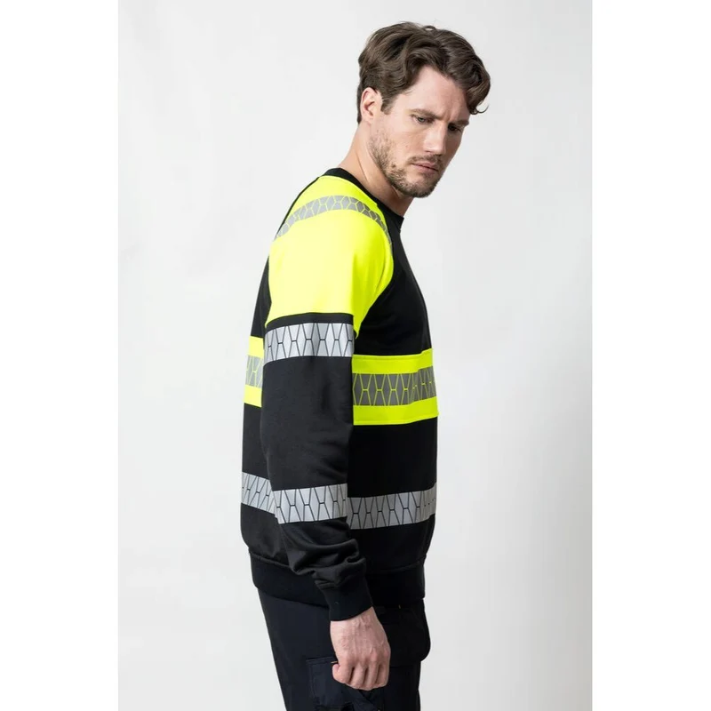 Jobman 5225 Sweatshirt Full-Zip Hi-Vis