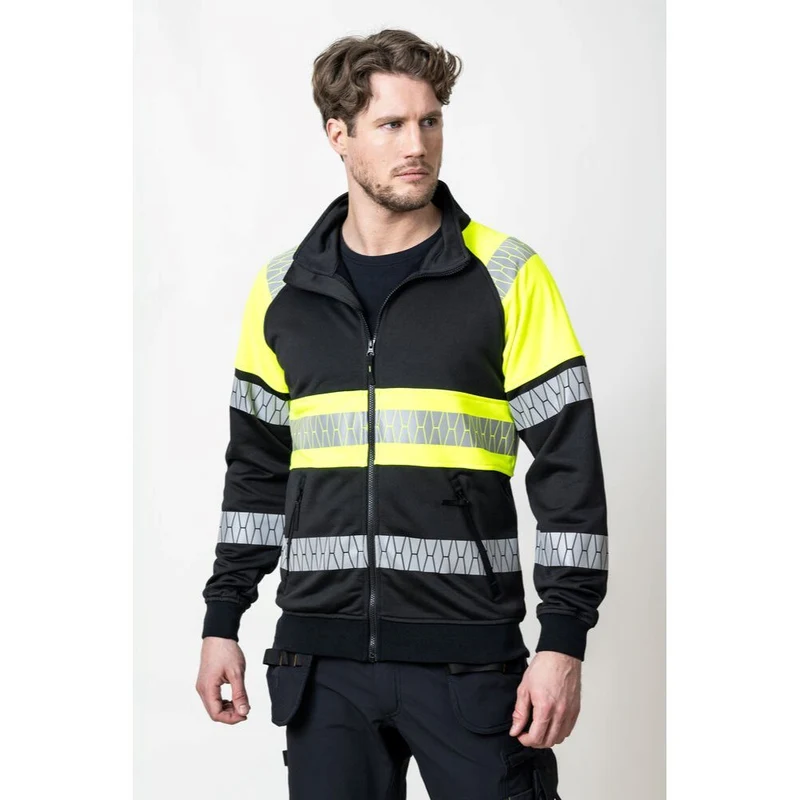 Jobman 5225 Sweatshirt Full-Zip Hi-Vis
