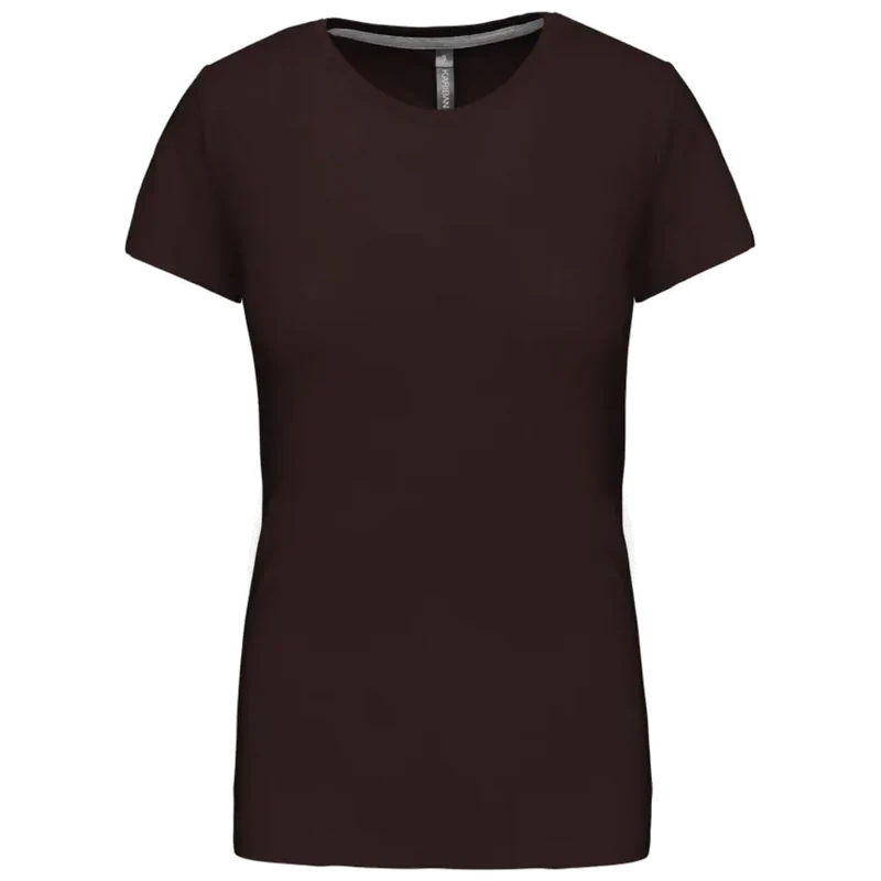 Kariban Dames t-shirt ronde hals korte mouwen K380