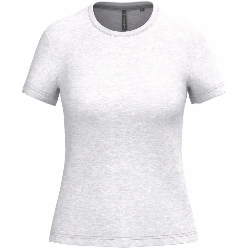 Kariban Dames t-shirt ronde hals korte mouwen K380
