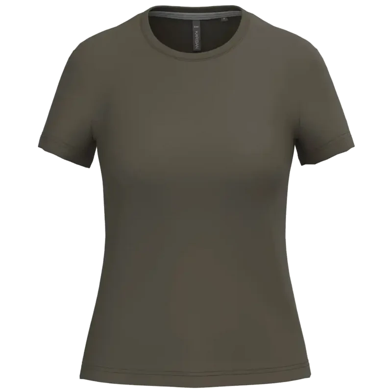 Kariban Dames t-shirt ronde hals korte mouwen K380