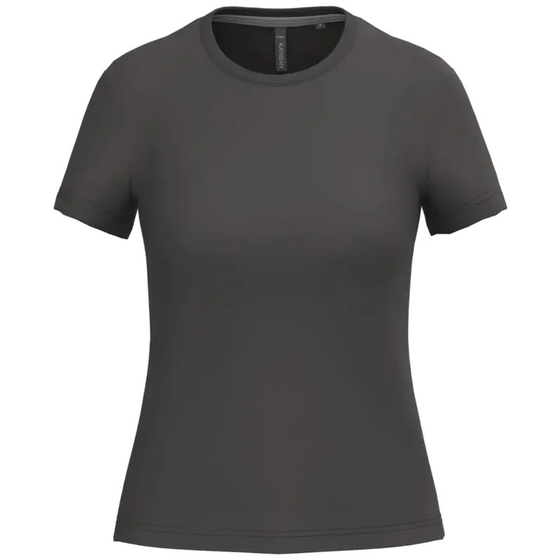 Kariban Dames t-shirt ronde hals korte mouwen K380