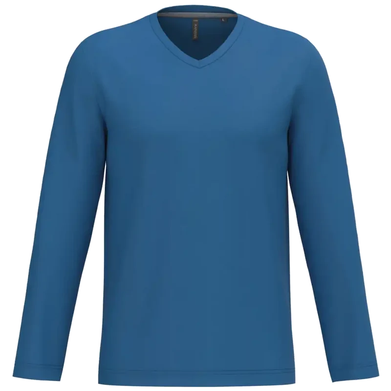 Kariban T-shirt V-hals lange mouwen K358