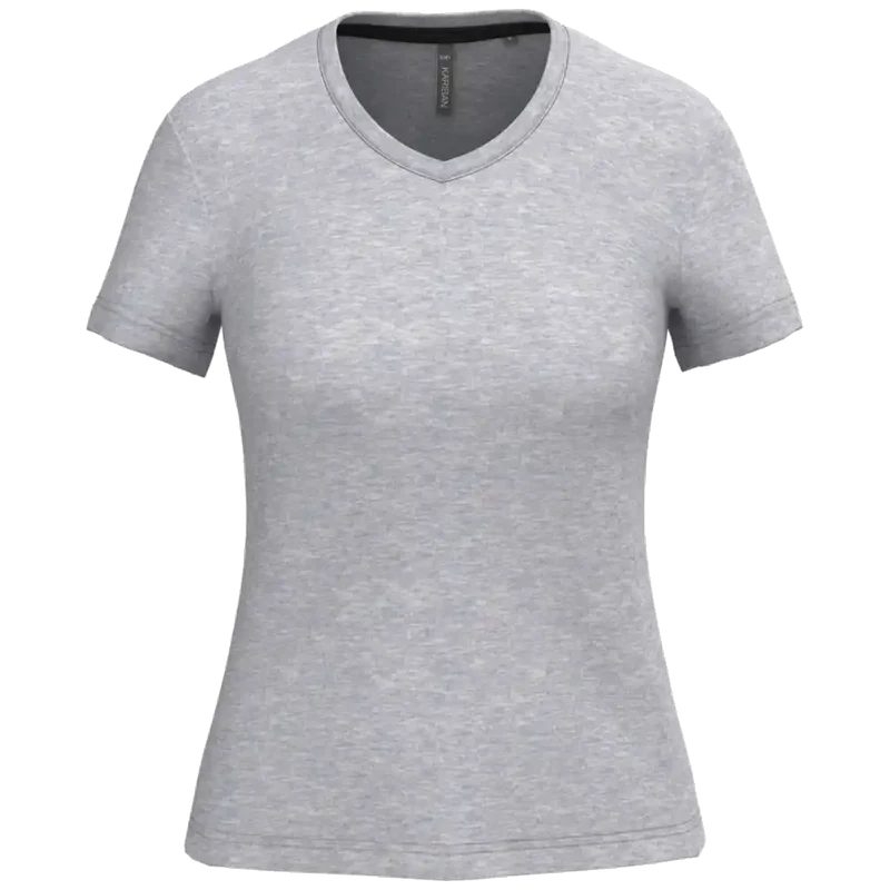 Kariban Dames T-shirt V-hals Korte Mouwen K381
