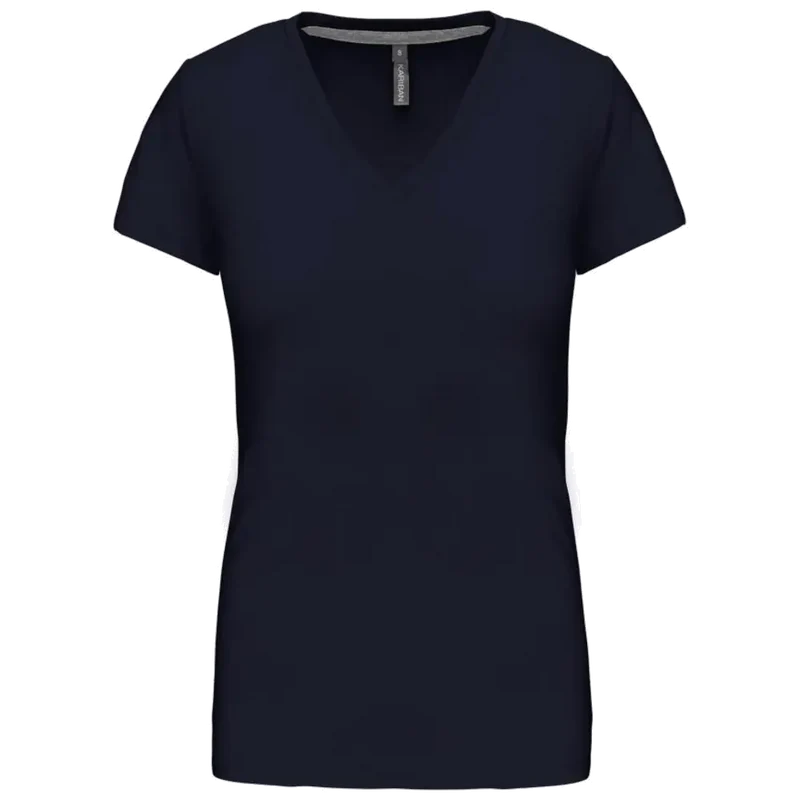 Kariban Dames T-shirt V-hals Korte Mouwen K381