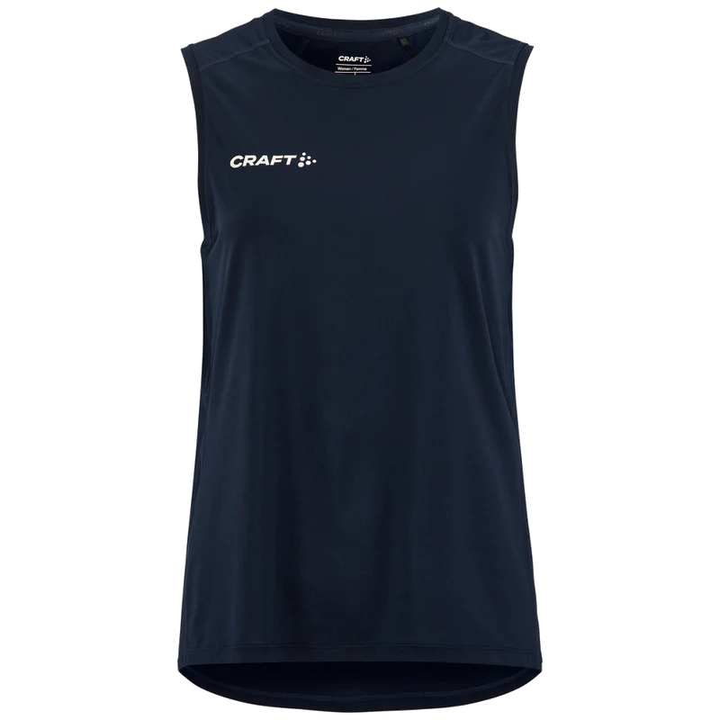Craft Ability zip sl mouwloze tee Dames C17535