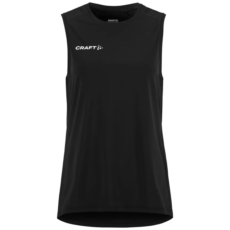 Craft Ability zip sl mouwloze tee Dames C17535