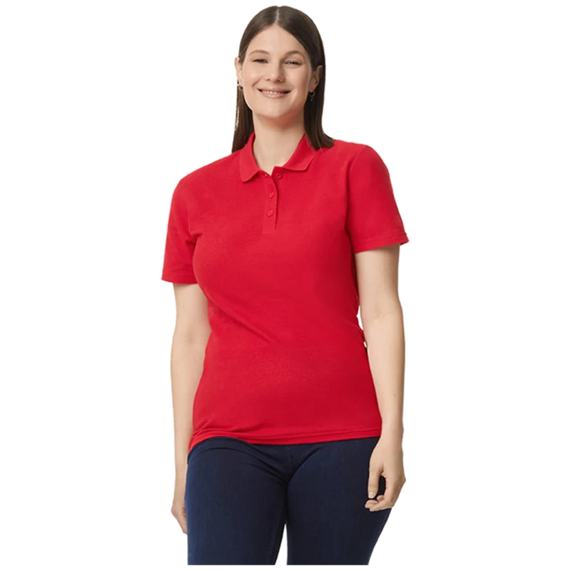 Gildan Polo Softstyle Double Pique SS for her G64800L