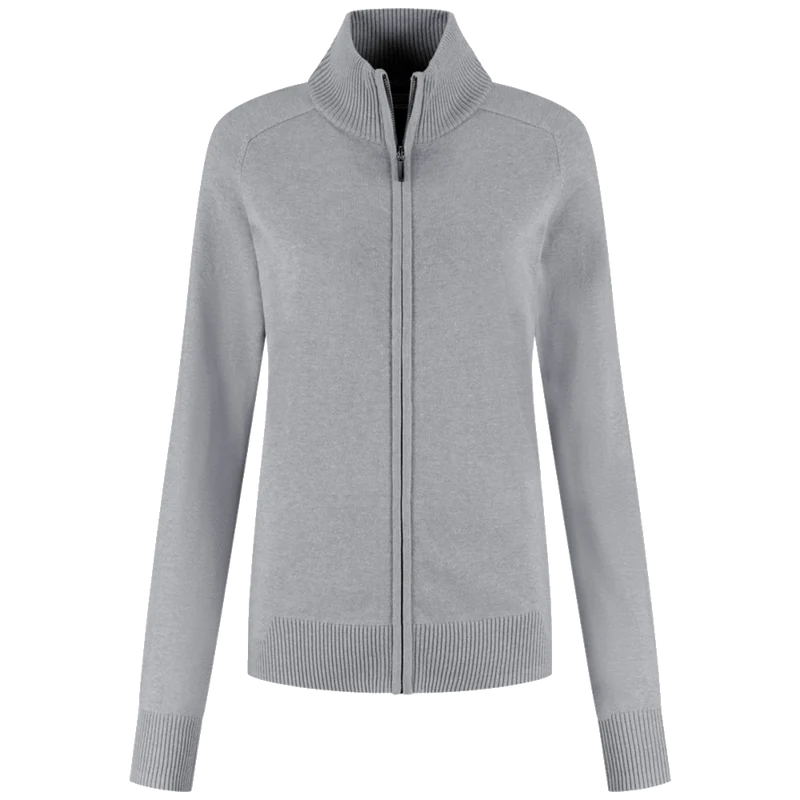 Santino Corporate Zip Cardigan Plano Ladies