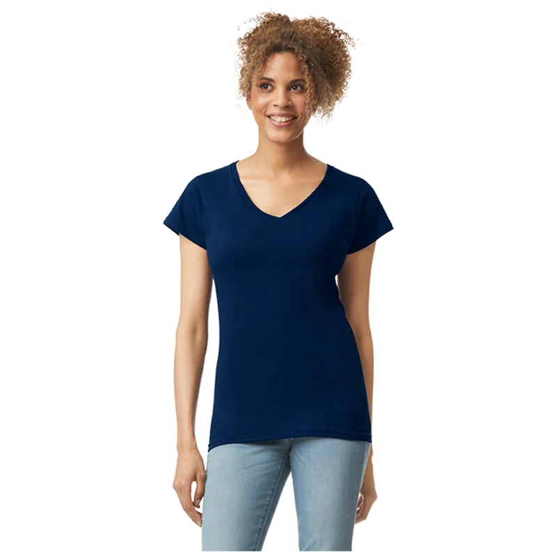 Gildan T-shirt V-Neck SoftStyle SS for her G64V00L