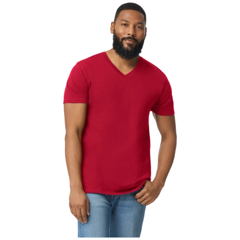 Gildan T-shirt V-Neck SoftStyle SS for him G64V00