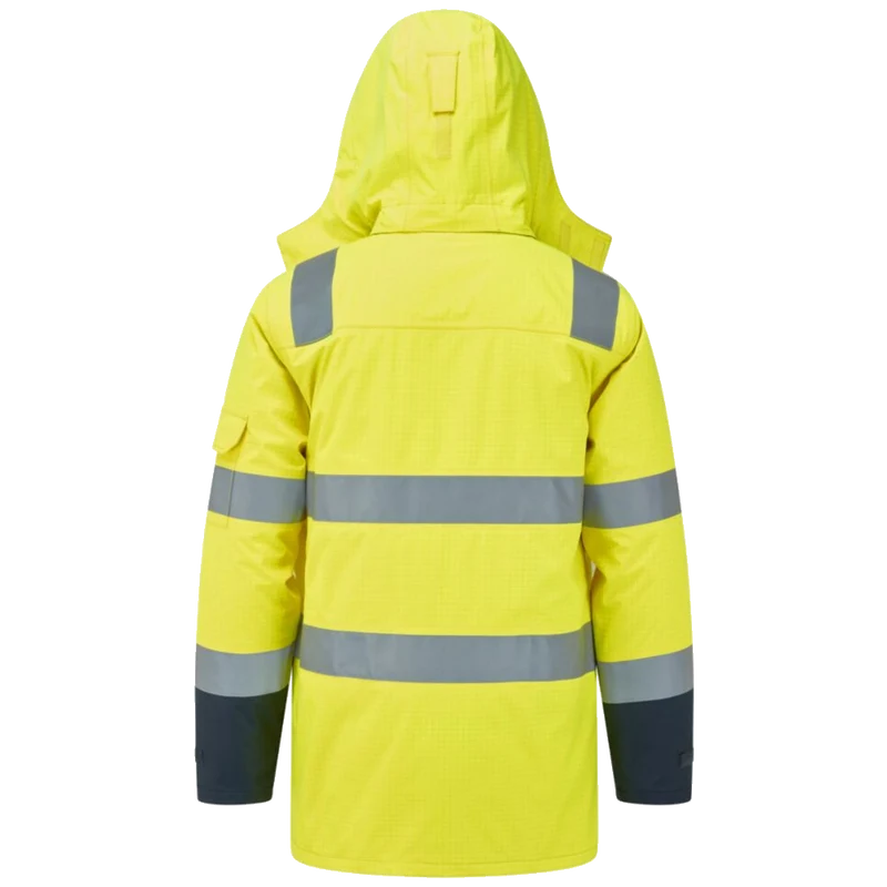 Portwest Bizflame Rain+ Hi-Vis Multi-Norm Contrast FR Winterjack FR617