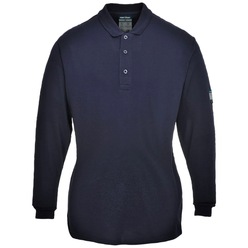 Portwest Modaflame Vlamvertragend Dames Poloshirt met lange mouwen FR758