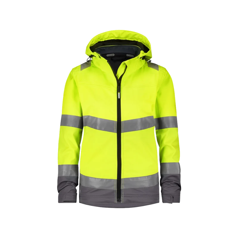 Dassy HiVis Malaga Dames Hoge zichtbaarheids-softshell jas 300466