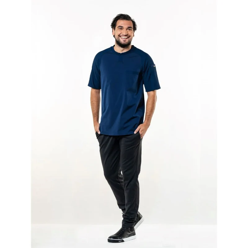 Chaud Devant T-shirt Valente UFX Navy Korte Mouw 946