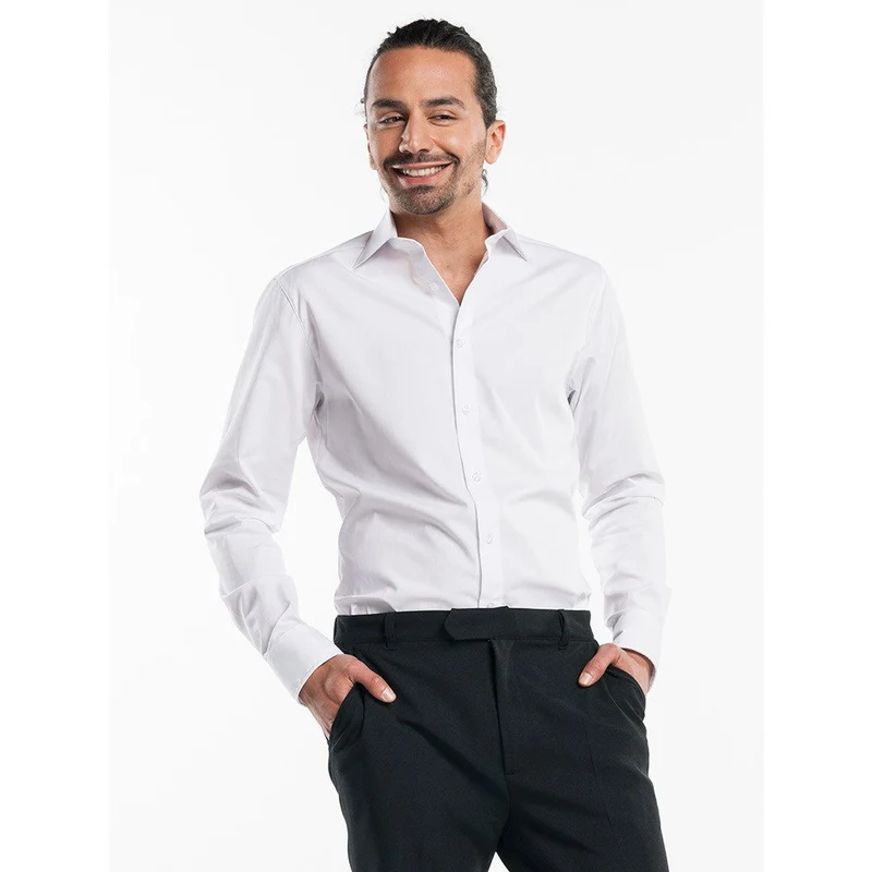 Chaud Devant Serve Elegance Overhemd Gastheer Wit 614