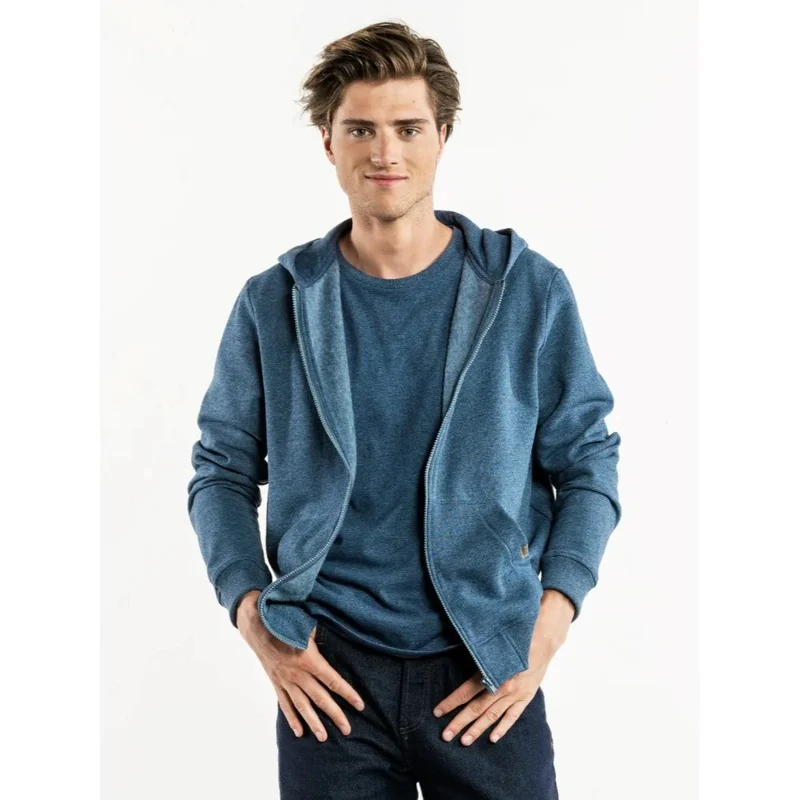 Chaud Devant Comodo Hoodie Blue Melee 763