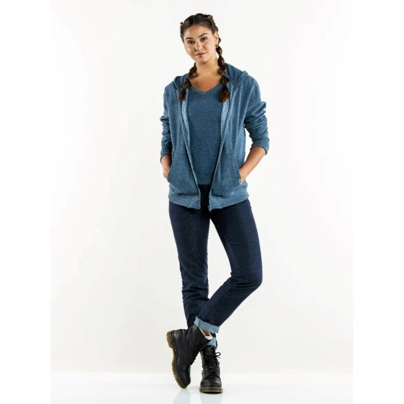 Chaud Devant Comodo Hoodie Blue Melee 763
