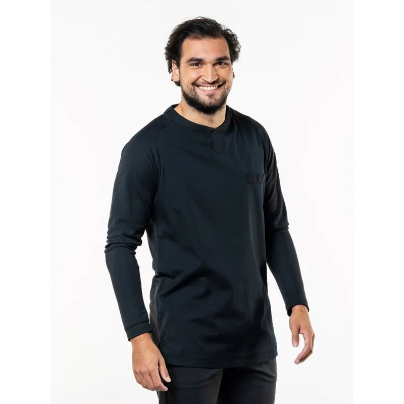 Chaud Devant T-shirt Valente UFX Black Lange Mouw 964
