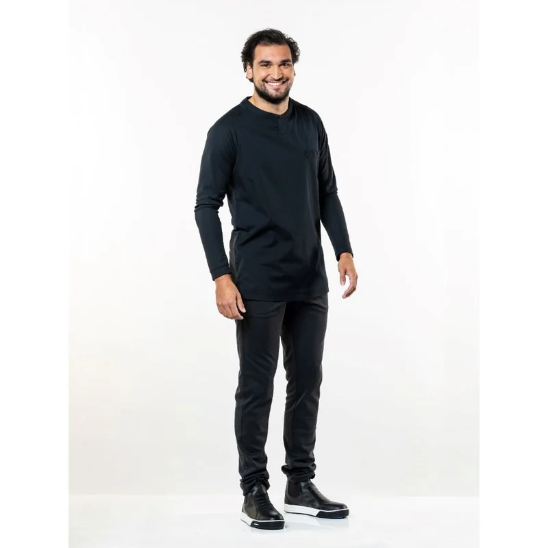 Chaud Devant T-shirt Valente UFX Black Lange Mouw 964