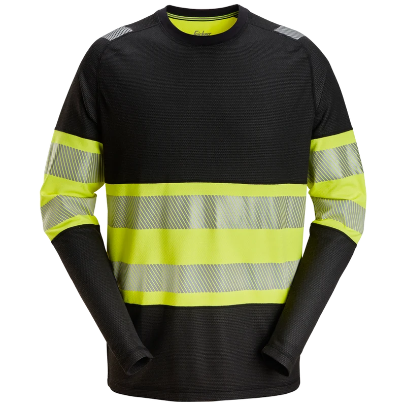 Snickers High-Vis KL1 T-shirt met Lange Mouwen 2430